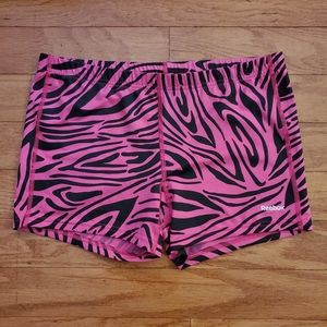 Reebok Zebra Print Compression Shorts